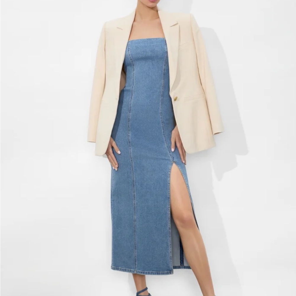 Stylish Denim Dress - Picture 4 of 6